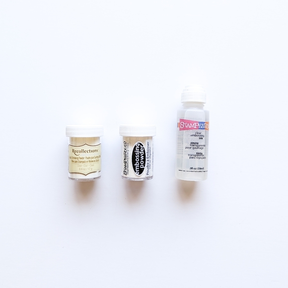 SET Embossing Heat Tool with Embossing Powders - Picture 7 of 11